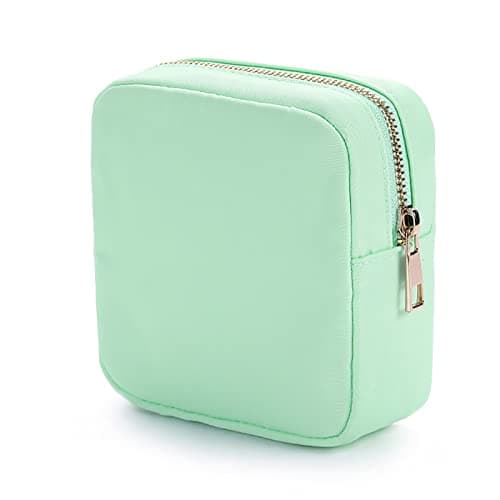 Travel Toddler Car Seat Travel Travel Cosmetic Bag Storage Bag Fashion Simple Solid Color Nylon Wash Bag Large Capacity Tech Organizer Travel (Mint Green, One Size) — view 2