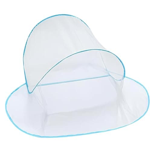 1 PCS Pop Up Mosquito Net For Bed, Dimensions 80x80x56cm Foldable Travel Mosquito Nets, No Installation Needed Bed Net for Camping Trips and Dormitory Sleeping (Blue)