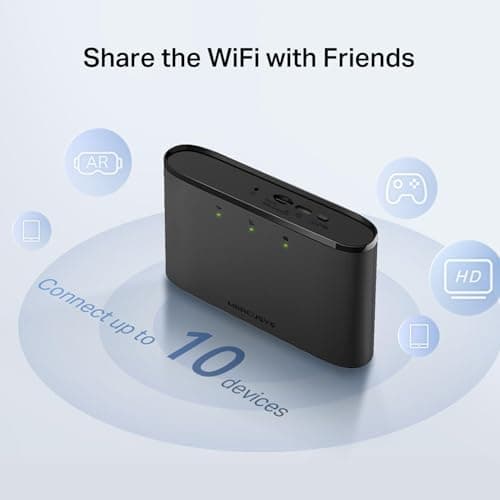 MERCUSYS MT110 Portable WiFi MiFi, 4G Router with SIM Slot, Mobile Hotspot — view 6