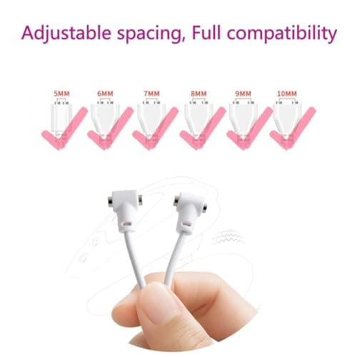 Universal Magnetic Charging Cable for Massagers, USB-A Fast Charging Cable Replacement Charger with Adjustable charging port for Personal massager & Rose and Other Rechargeable Toys (1-Pack) — view 4