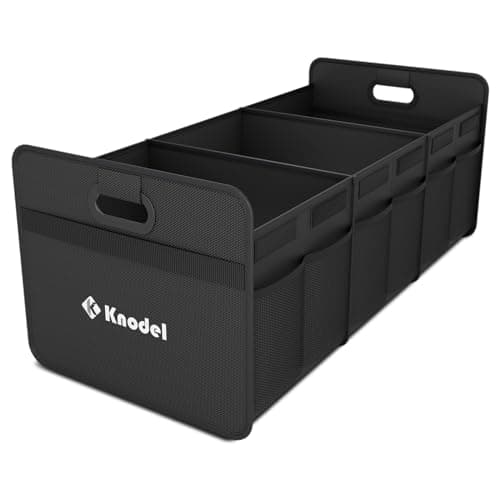 K KNODEL Car Boot Organiser, Foldable Car Boot Storage (Large, Black)