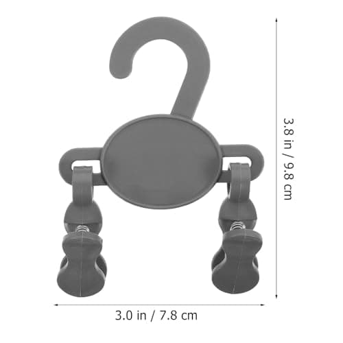 OATIPHO Shoe Hanger Double Clip 10pcs Plastic Hanging Hook — view 2