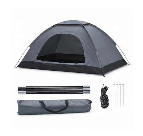 Minifactory 2-3 Person Pop Up Camping Tent Waterproof Instant(Grey)