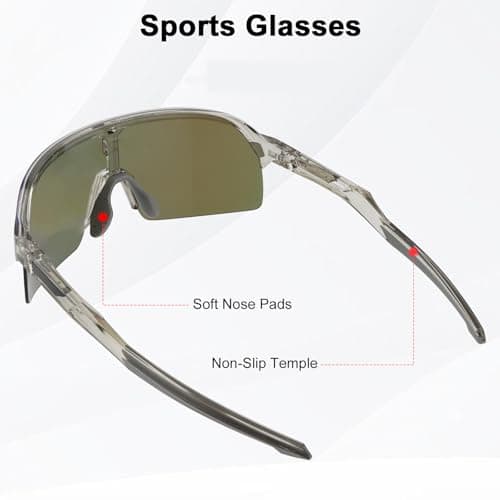 ToopMount Ski Goggles with Hard Case, Over The Glasses Snow Goggles, Anti Fog Anti Glare Adjustable Strap, for Men Women Winter Outdoor Sport, Snowboarding, Skating, Motorcycling, Cycling (VLT: 44%) — view 3
