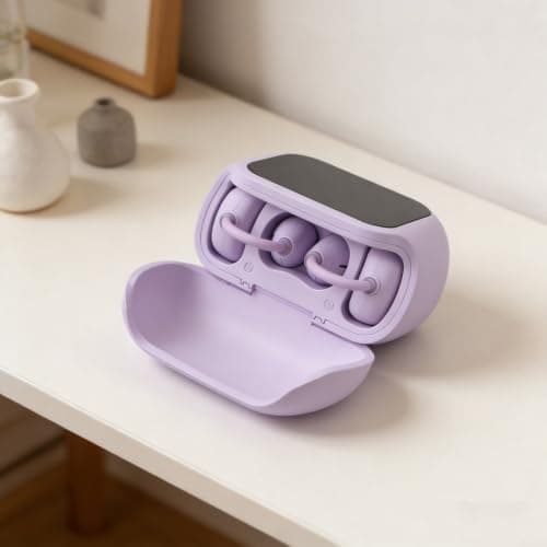 Wireless Earphones with AI Voice Translator for Travel(Purple Translation) — view 5