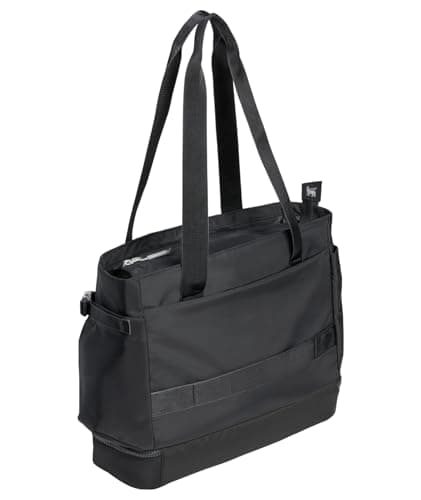 Stanley Vitalize Macro Method Tote| Gym, Work & Travel Bag with Laptop Sleeve | Expandable Bottom Pocket | Tumbler & Water Bottle Pockets | Durable Recycled Fabric | Black — view 4