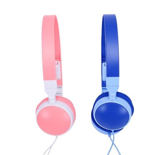 YUEHISY 12 Pack Wired Kid Headphones for School, Classroom Headphones Bulk, 3.5mm, Adjustable, Stereo Sound, 4ft Cord for Library Travel — view 5