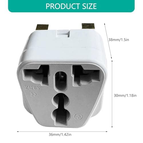 Uqezagpa UK Type Electrical Link Global Agreement Tall Efficiency Bronze Center White Global Travel Link — view 5