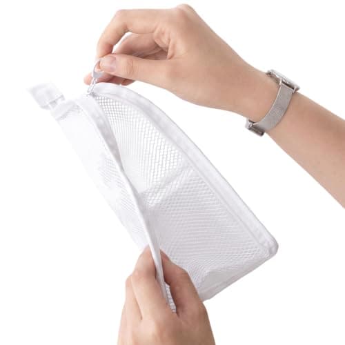 Freestanding Travel Toiletry Bag Large Waterproof Makeup Organizer (White) — view 2