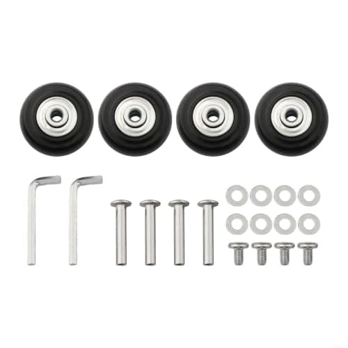 4 Pcs Luggage Wheels, Rubber Suitcase Replacement Wheels With — view 5