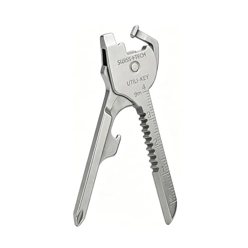 CNMZGJ 6-in-1 Stainless Steel Mini Multi Tool Keychain EDC Pocket Utility Gadget for Camping Hiking Daily Use Portable Bottle Opener for Outdoor Adventure
