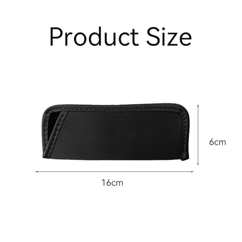 4 Pcs Slip in Eyeglasses Cases, Black Soft Glasses Cases, Slim Reading Glasses Pouch, Mature Sunglasses Case, Fabric Glass Pouch, for Reading, Travel, Storage, for Men & Women(Black) — view 2