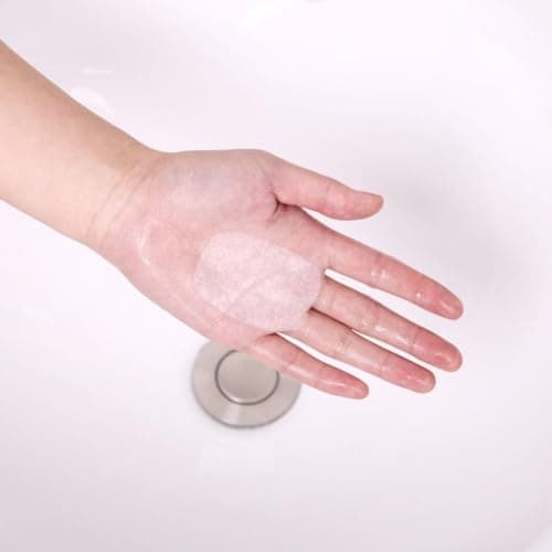 8pcs Portable Soap Sheets in Plastic Box for Office Face Wash — view 3