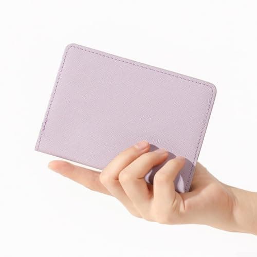 Travel Document Wallet for Passport Cards Cash Compact(Silver) — view 4