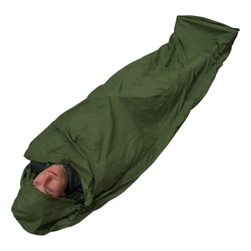 Andes Olive Green Waterproof Bivvy Bag Sleeping Bag Cover Camping Fishing, Taped Seams, 235 x 85cm — view 2