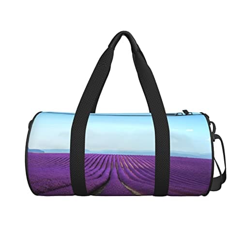 Mermaid Scale Round Large-Capacity Travel Luggage Bag,Suitable For Exercise, Travel,Many Outdoor Activities, Romantic Lavender, One Size — view 2