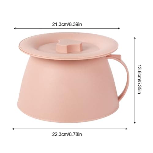 Chamber Pot - Portable Potty for Adults, Elderly & Kids | Bedside Commode Urinal with Lid | Easy to Clean Toilet Pot for Camping, Travel, & Use | Portable Urinary — view 6