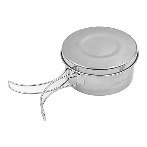 CENPEK 8Pcs Camping Cookware Set Stainless Steel Camping Portable Cooking Kit Camping Pan Set for Picnic Backpacking Hiking — view 4
