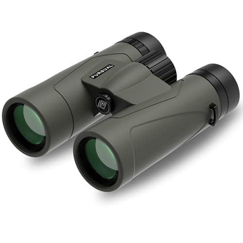 PURSUAL Forefront 10x42 Binoculars for Adults - Powerful Long-Range Bird Watching Binoculars with BaK-4 Prism, Multi-Coated Lenses - IPX7 Waterproof Fogproof Optics for Safaris, Hiking & Tracking