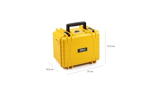 B&W Outdoor Transport Case - Type 2000 (Empty) - Yellow - Waterproof according to IP67 Certification, Dustproof, Virtually Indestructible — view 2