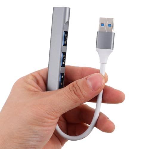HEMOTON USB Hub Multi Port Adapter USB Expander Hub for Laptop Aluminium Alloy Plug and Play Supports Simultaneous Connection for Travel Girl — view 4