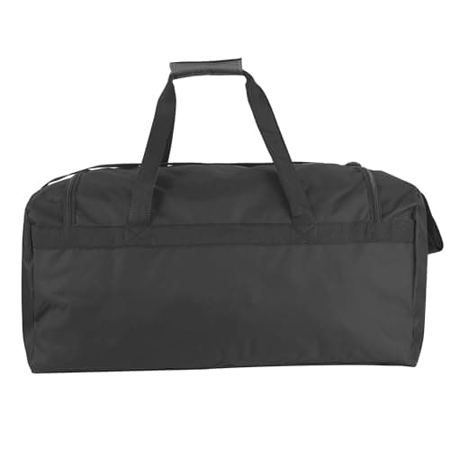 24 Pack Reflective Duffle Bags Bulk for Homeless Adults, Gym, Foster Kids Bulk Duffel Bags Wholesale (Black Pack) — view 5
