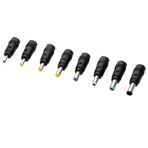 kenable 5.5 x 2.1mm DC Power to Multi-Adapters Plugs 8 Pack Straight — view 4