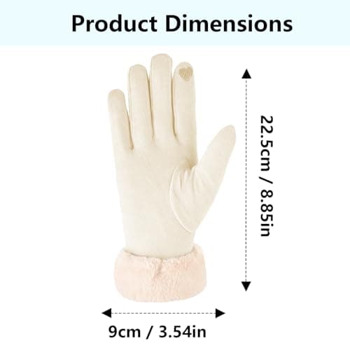 ZEMINRI Winter Gloves with Fleece Lined Thermal Gloves — view 2