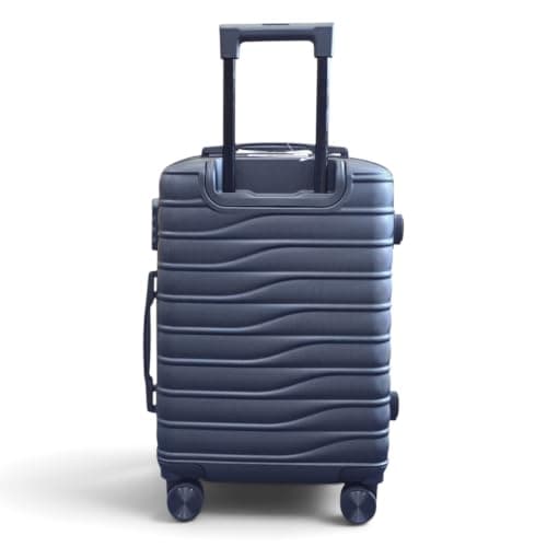 Infinity Leather Hard Shell Black Cabin 56 x 36 x 23 cm Secure Luggage Suitcase Suitable for Easyjet, Ryanair — view 6