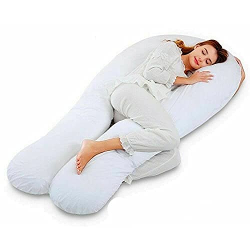 HOMES-LINEN 12 & 9 FT U Shape Long body pillows Pregnancy Pillow & Maternity Pillow U Shaped Large Curled Comfort long cushion body pillow - MADE IN UK (12FT Pillow)