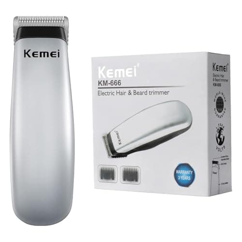 KEMEI Men's Hair Clippers Trimmer Groomer Cordless Self-Haircut Kit Styling Shears with Stainless Steel — view 5