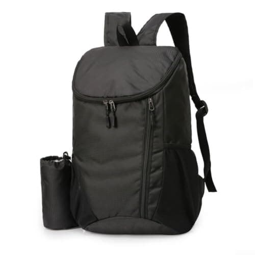 Packable Backpack 50L Lightweight Foldable Hiking Rucksack(Black) — view 2