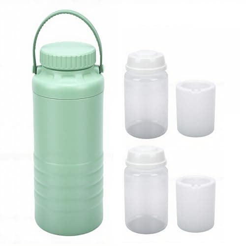 Bewinner Portable Breastmilk Cooler with 2 Bottles Wide Mouth 360° Cooling Tube, Travel Milk Chiller for Outdoor, Large Capacity 1.5L Breastmilk Storage Bottle Cooler for Toddler, Long — view 6