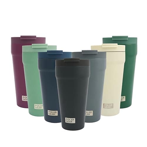 Polar Gear 470ml Coffee Cup Travel Mug, Insulated Coffee Cup w/Closure Lid