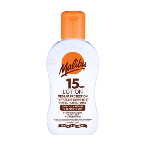 Malibu Sun SPF 15 Sun Lotion, Moisturising Sunscreen for Body, 100ml