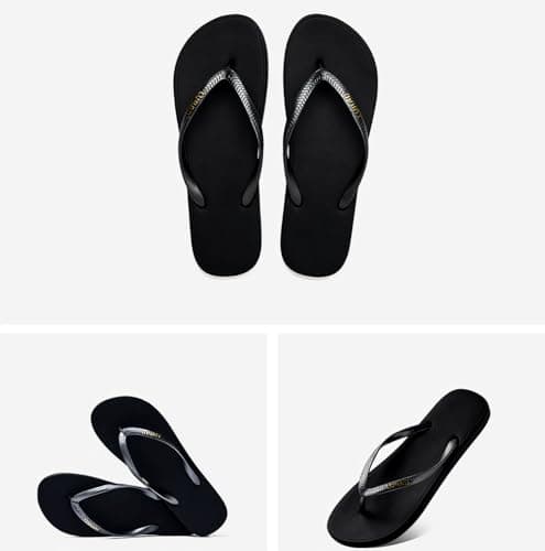 JaYouhe Womens Quick-Dry Flip Flops with Non-Slip Sole & Comfort Cushioning | Water-Resistant Beach Pool Shoes for Women, Lightweight Summer Sandals for Outdoor Swimming, Hiking, Travel — view 3