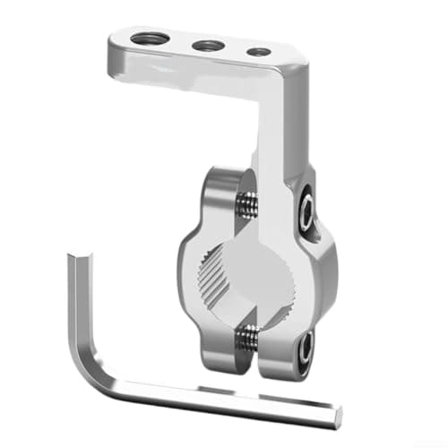 Motorcycle Head Extension Bracket Aluminium Alloy Multi-Functional Mount for GPS Phone Camera Handlebar Bar End Accessories Black Gold Silver(silver)