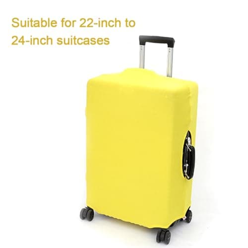 SURALIN 1 x Yellow Elastic Suitcase Cover, Anti-Scratch Medium Suitcase Cover, Travel Accessories — view 2