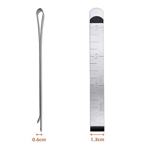 Hemming Clips, 20 PCS Stainless Steel Wonder Clips for Sewing, Quilting, Pinning and Marking - Metal Gauge Garment Measurement Fabric Accessories — view 5