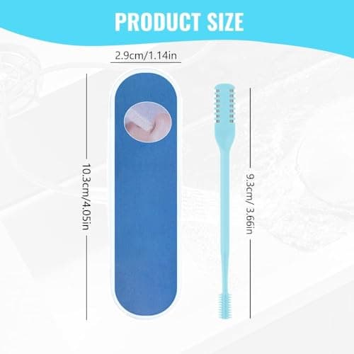 2 in 1 Nasal Hair Cutter, Upgrade 360° Portable Rotating Nostril Hair Removal Tool, Double Sided Nose Hair Blade, Nose Hair Trimmer with Ear Picker for Women Men Travel Essentials (Beige, 3PCS) — view 4