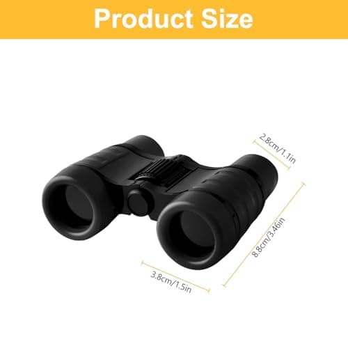 Hopzab 4x30 Mini Binoculars – High Magnification, Waterproof and Portable, Ideal for Birdwatching, Hiking, Camping and Outdoor Activities – Black — view 2