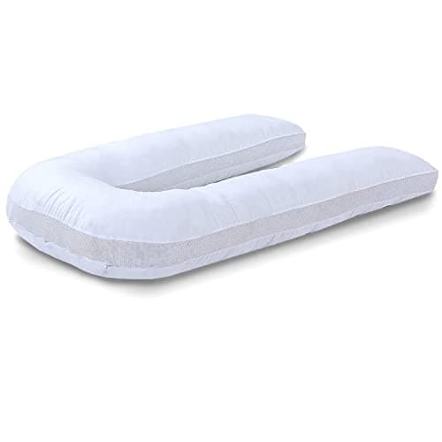 YORKSHIRE HOMEWARE Breathable 9Ft U Shaped Pillow With Air Mesh Sides | Full Body Nursing Maternity Pillows | Back, Neck, Hip, Belly Support Hypoallergenic Pillows With Zip Cover | Anti Allergic — view 3