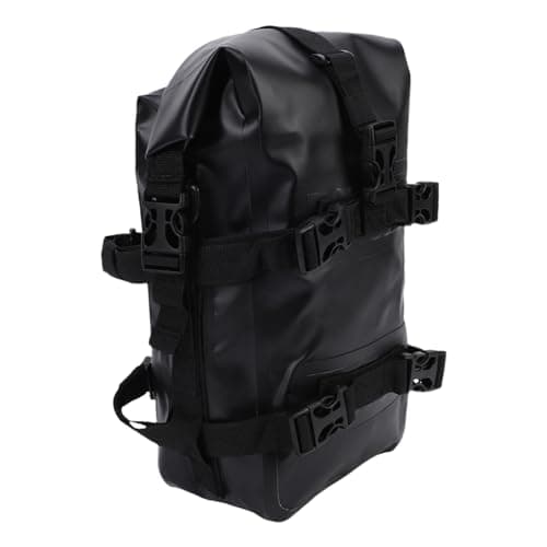 Dilwe Motorcycle Crash Bar Bag PVC Mesh Motorcycle Frame Bag 8L with Cam Buckle Straps Shoulder Strap for ADV Touring Commuting Off Road Riders — view 4