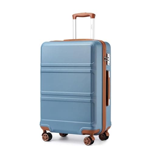 Kono Medium Suitcase with TSA Lock, Lightweight Hard Shell Checked Luggage