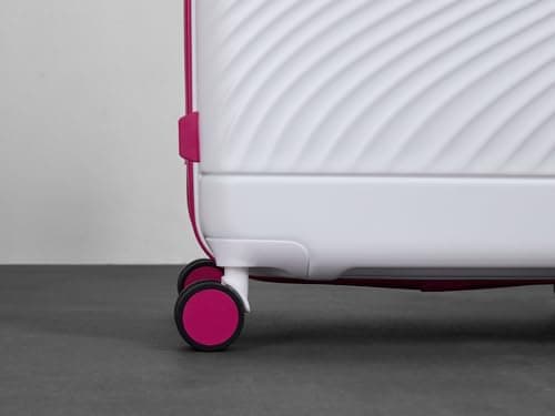 Rock Love Island Large 119L Hard Shell Suitcase - White & Pink — view 5
