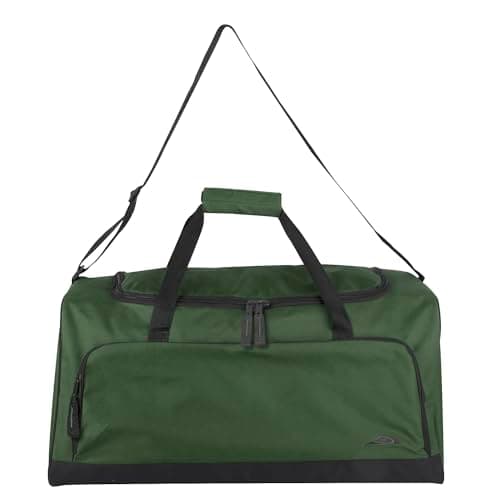 Trailmaker 55 Litre Canvas Duffle Bags for Men & Women for Traveling, the Gym, and as Sports Equipment Bag/Organizer (Green) — view 6