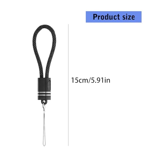 FANGZESHI 60W Fast Charging Double Type C Cable with Keychain, 18cm, Gold — view 2
