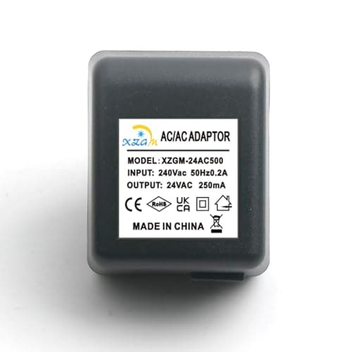 AC Power Adapter, 24V 250mA 6VA, UK Plug