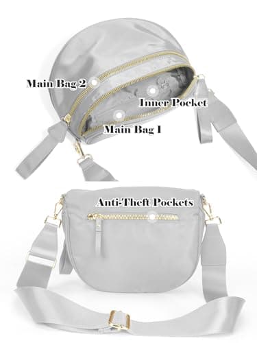 Women's Crossbody Waist Bag, Spacious Women's Waist Bag, Oversized Waist Bag, 11.0 Inches X 8.6 Inches X 4.5 Inches, Casual — view 4