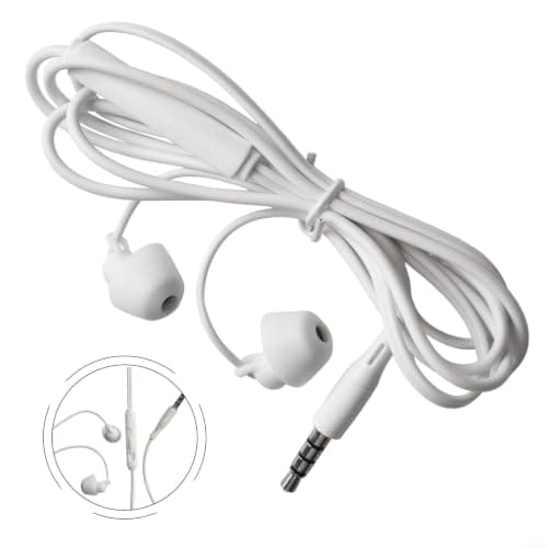 Compact Wired Earphones for Living Room Quiet(white1 3.5mm) — view 6